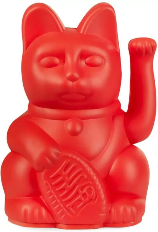 Kot szczęścia mały. Czerwony - tantis.pl