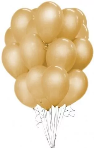 Balony Beauty&Charm metaliczne złote 30cm - tantis.pl