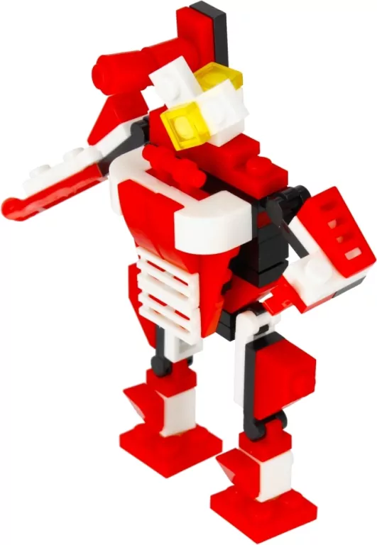 Klocki konstrukcyjne Alleblox RobotUnion 65el czerwony - tantis.pl
