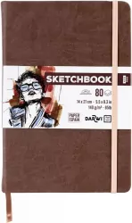 Szkicownik 14x21cm 140g brązowy