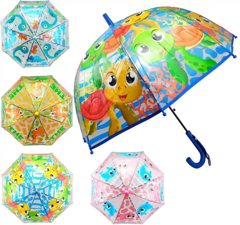 Parasolka przeźroczysta z grafiką. Mix - tantis.pl