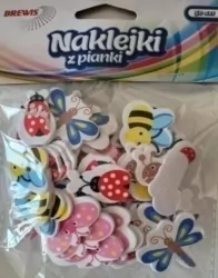 Naklejki z pianki. Owady
