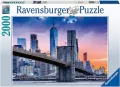 Puzzle 2000. Widok na Manhattan i Most Brooklyn. Ravensburger - tantis.pl