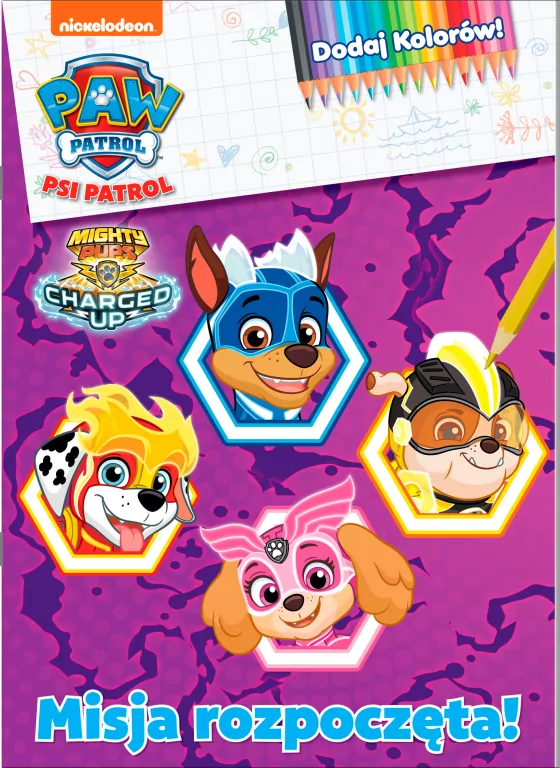 Psi Patrol. Dodaj kolorów! nr 7 Misja rozpoczęta! - tantis.pl