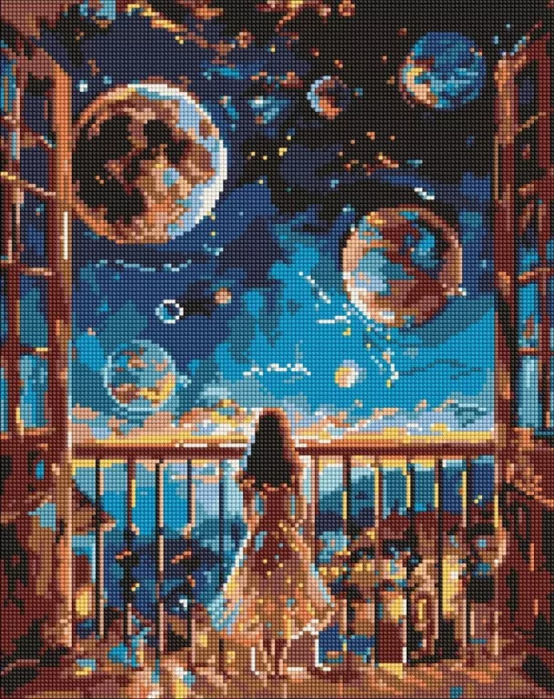 Diamentowa mozaika - Marzycielska noc 40x50cm - tantis.pl