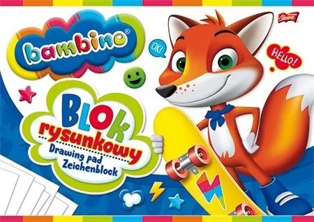 Blok rysunkowy A4/20K. Bambino - tantis.pl