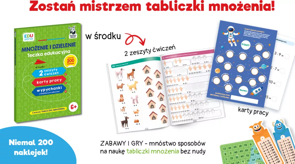 EDUseria. Mnożenie i dzielenie. Teczka edukacyjna - tantis.pl