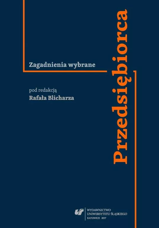 Przedsiębiorca. Zagadnienia wybrane - tantis.pl