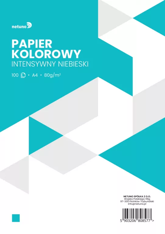 PAPIER XERO KOL A4 80G NIE INTENS OP100ARK NETU - tantis.pl