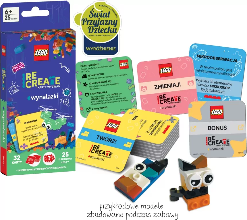 Lego Recreate. Karty Wyzwań. Wynalazki - tantis.pl