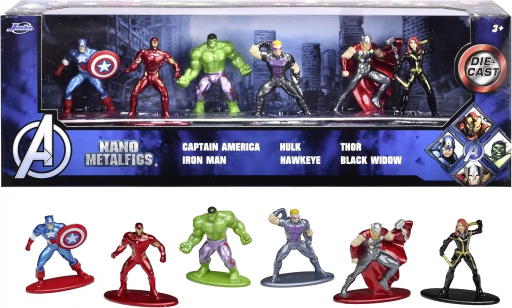 Jada Avengers Metalowe figurki 6 pak 4cm - tantis.pl