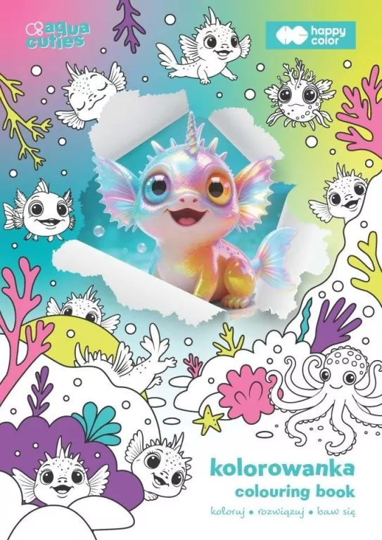 Kolorowanka Aqua Cuties A4 HAPPY COLOR - tantis.pl