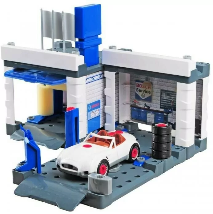 Stacja obsługi Bosch z myjnią i samochodem - tantis.pl