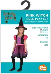 Strój dla dzieci Różowa Czarownica rozm. 110/120cm