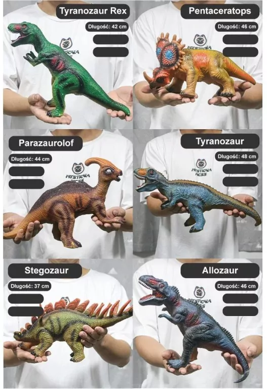 Dinozaur gumowy z głosem MIX - tantis.pl
