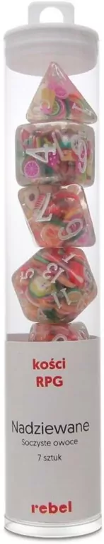 Komplet kości RPG. Soczyste owoce - tantis.pl
