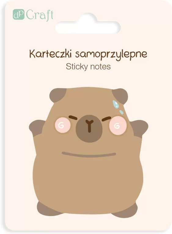 Karteczki samoprzylepne Kapibara Happy 6,2x6cm - tantis.pl