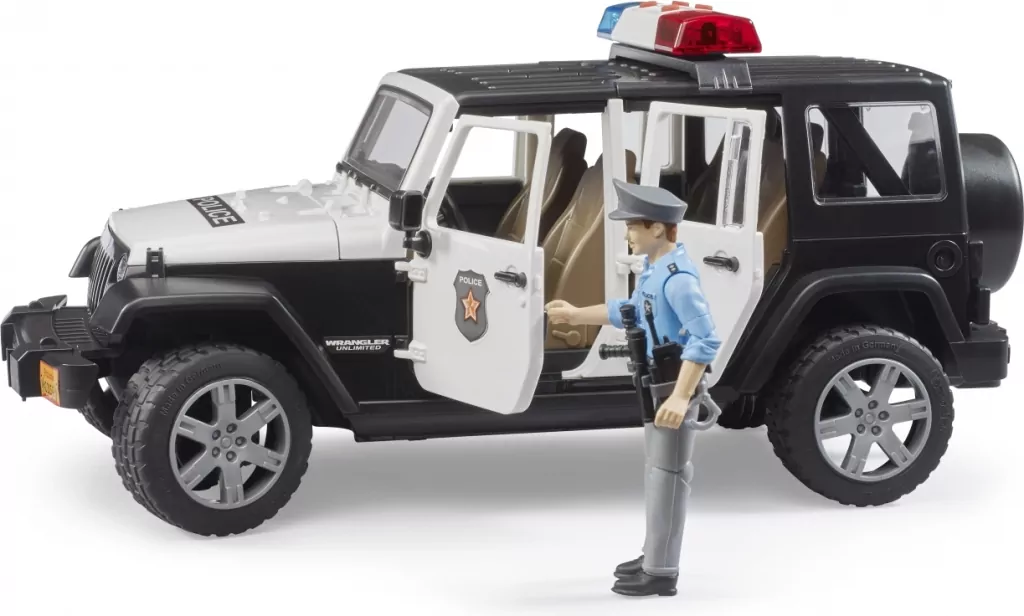 Bruder. Jeep Wrangler Unlimited Rubicon policyjny - tantis.pl