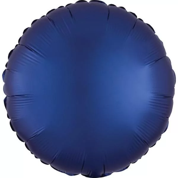 Balon foliowy Lustre Navy niebieski okrągły 43cm - tantis.pl