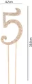 TOPPER NA TORT 5 ZLO CYRKONIE 19CM NER PBH - tantis.pl