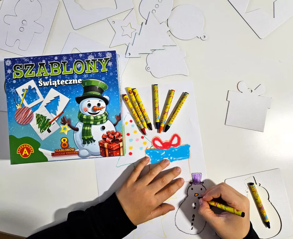 Szablony świąteczne. Bałwanek - tantis.pl