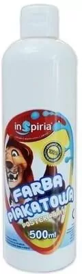 Farba plakatowa 500ml. Biała - tantis.pl