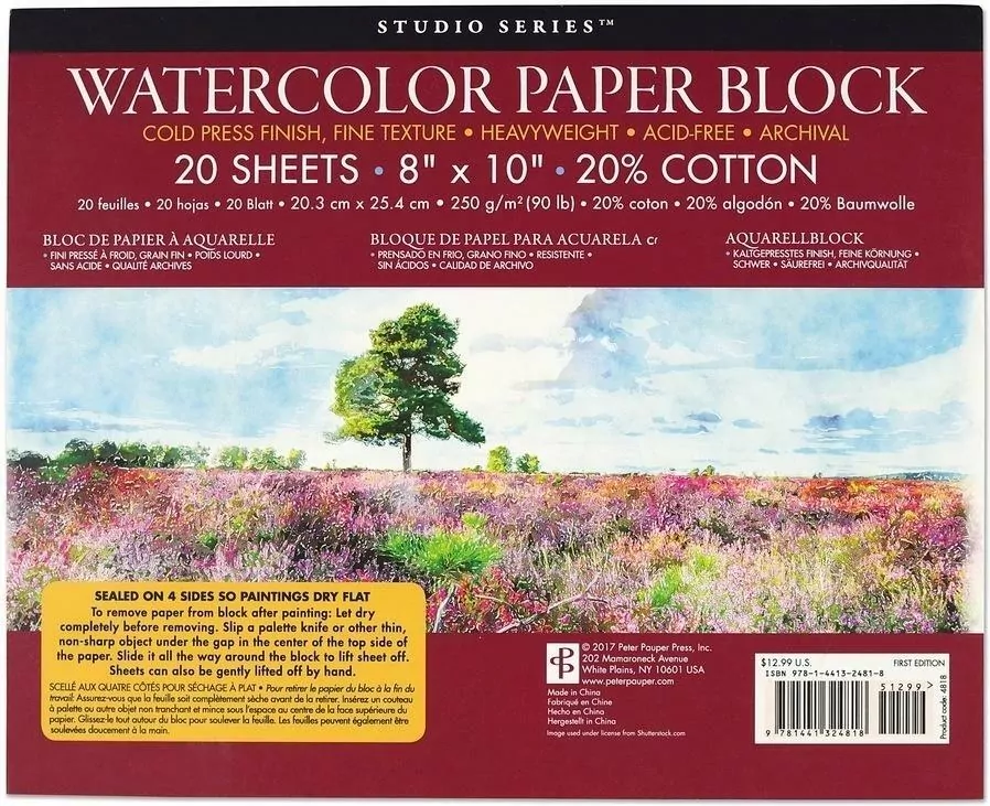 Blok do akwareli 250 gsm 20 kartek - tantis.pl