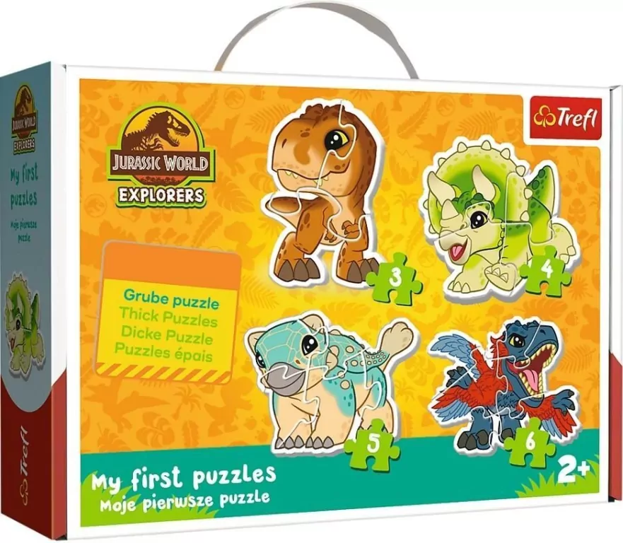 Puzzle Baby Classic - Urocze dinozaury TREFL - tantis.pl