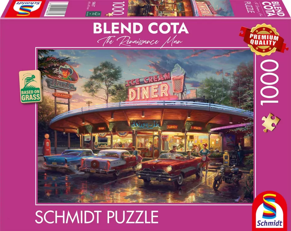 Puzzle 1000 Blend Cota Amerykańska restauracja - tantis.pl
