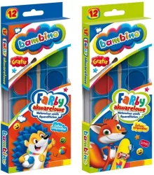 Farby akwarelowe Bambino. 12 kolorów