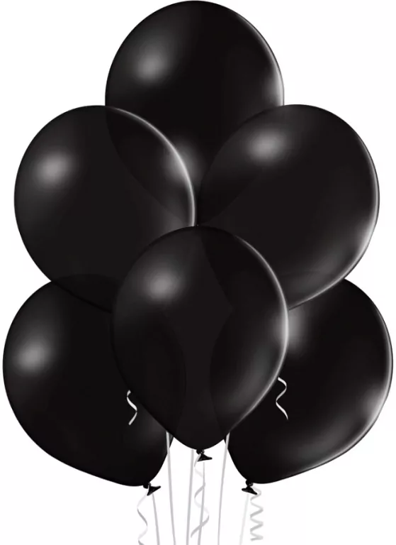 Balony pastelowe czarne 30cm - tantis.pl