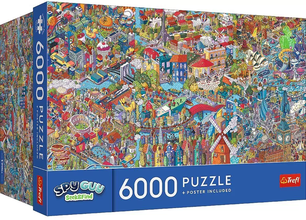 Puzzle 6000 Spy Guy - Seek & Find City Break TREFL - tantis.pl