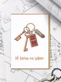 Karnet Gratulacje. W końcu na swoim - tantis.pl