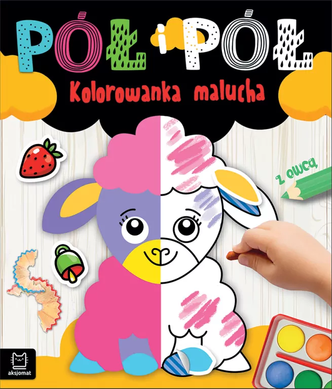 Pół i pół. Kolorowanka malucha z owcą - tantis.pl