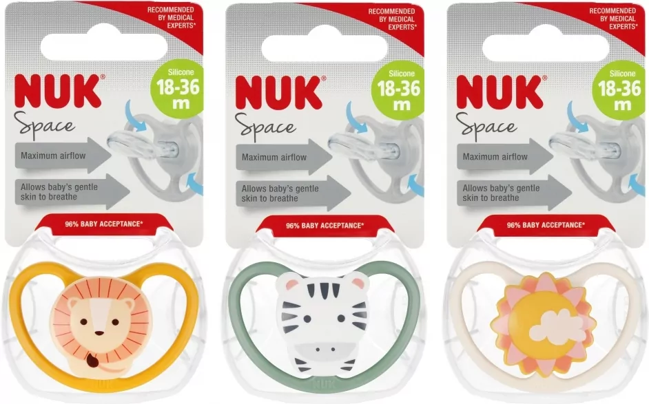 NUK. Space. Smoczki. 18- 36 miesięcy - tantis.pl