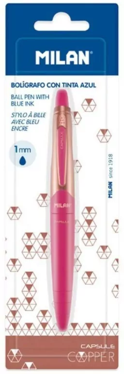 MILAN. Długopis Capsule Copper. Pink - tantis.pl
