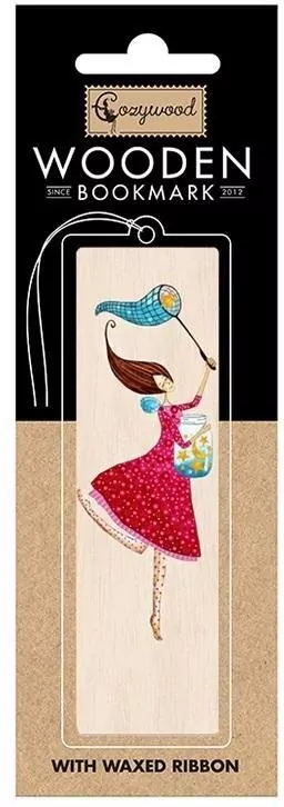 Zakładka drewniana. Słoik gwiazd - tantis.pl