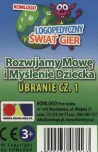 Ubranie. Część 1. Rozwijamy mowę i myślenie dziecka - tantis.pl