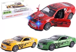 Samochód metalowy 1:32 napęd św/dźw mix