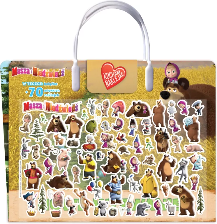 Masza i niedźwiedź. Kocham naklejać cz. 2 Nowe wyzwanie - tantis.pl