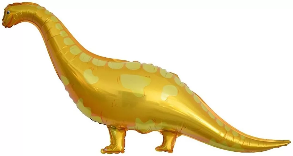 Balon foliowy Dinozaur brachiozaur żółty 99x56cm - tantis.pl