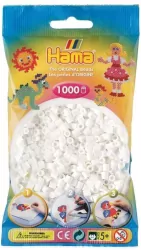 Koraliki Midi w woreczku 1000el białe