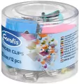 Klipy biurowe 32mm kolorowe pastel 12szt - tantis.pl