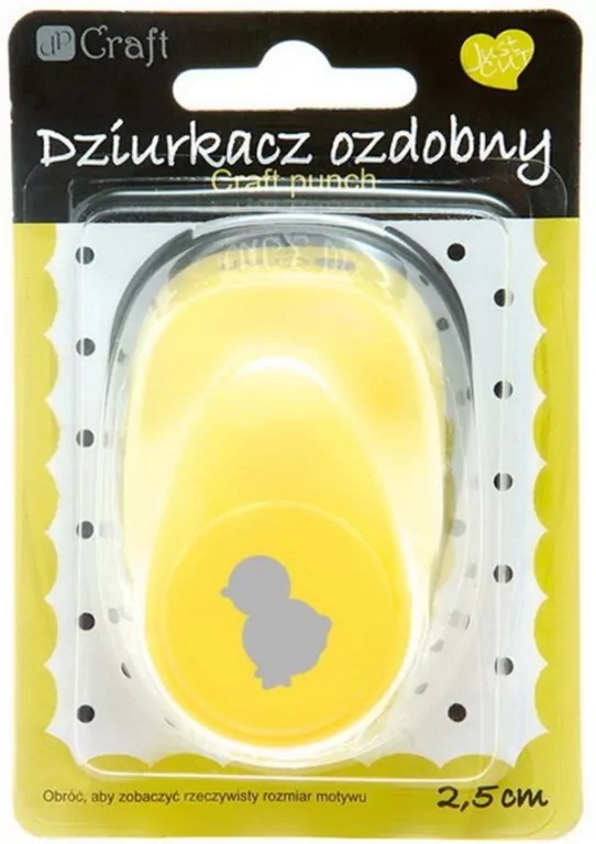 DpCraft. Dziurkacz ozdobny do papieru, kurczak 2,5cm - tantis.pl