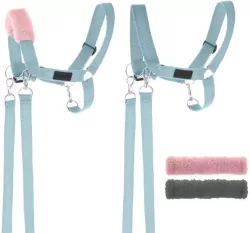 Kantar dla Hobby Horse wodze + futerka błękitny