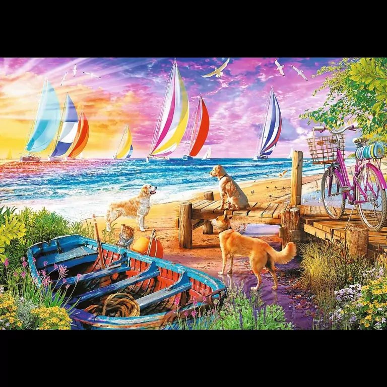Puzzle 1000. Vacay Time: Sailboats View. 10697 - tantis.pl