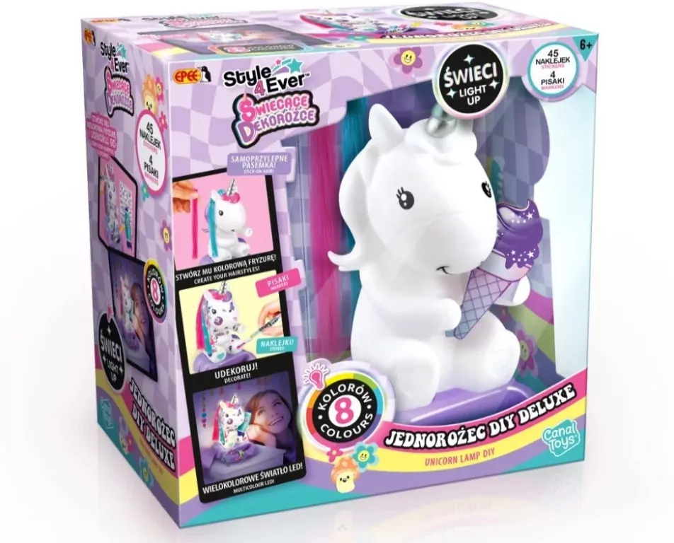 Epee. Świecące Dekorożce. Jednorożec DIY Deluxe 60086 - tantis.pl
