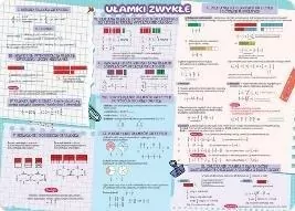 Podkładka na biurko - Ułamki zwykłe i dziesiętne - tantis.pl