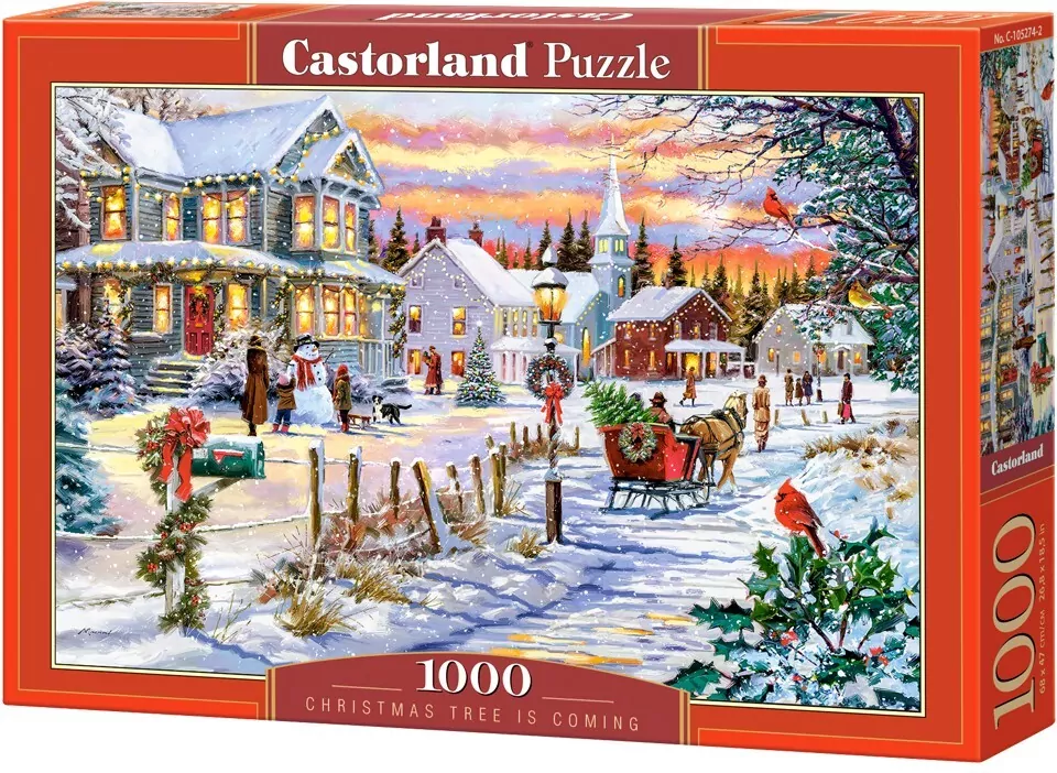 Puzzle 1000. Christmas Tree is Coming - tantis.pl
