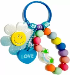 Brelok kwiatek. Niebieski